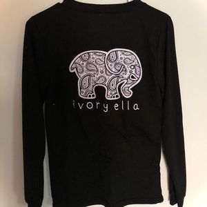 Ivory ella black long sleeve